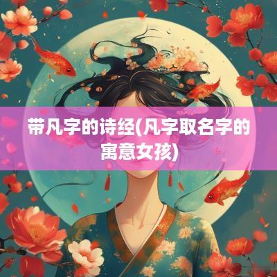 带凡字的诗经(凡字取名字的寓意女孩)