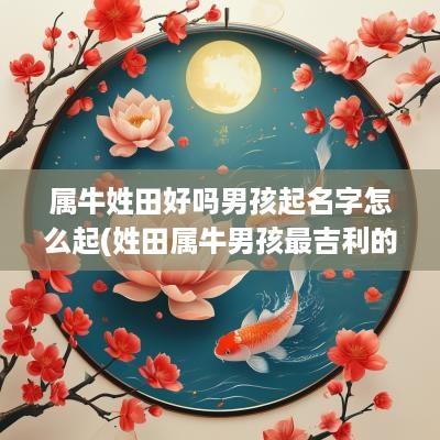 属牛姓田好吗男孩起名字怎么起(姓田属牛男孩最吉利的名字)