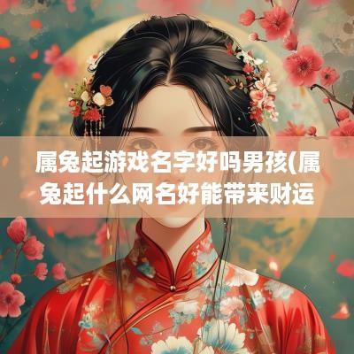 属兔起游戏名字好吗男孩(属兔起什么网名好能带来财运)