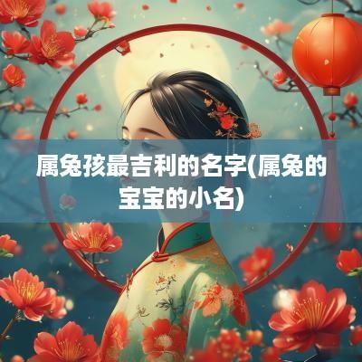 属兔孩最吉利的名字(属兔的宝宝的小名)