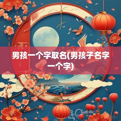 男孩一个字取名(男孩子名字一个字)