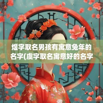 煜字取名男孩有寓意蛇年的名字(虞字取名寓意好的名字女孩)