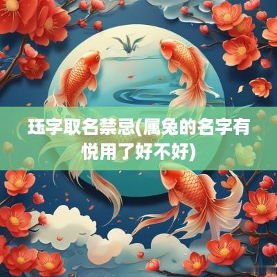 珏字取名禁忌(属兔的名字有悦用了好不好)
