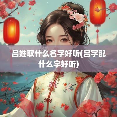 吕姓取什么名字好听(吕字配什么字好听)