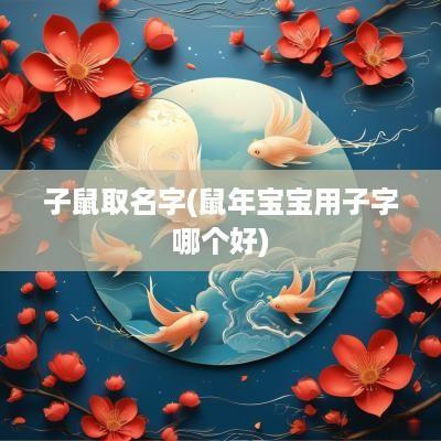子鼠取名字(蛇年宝宝用子字哪个好)