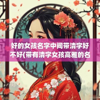 好的女孩名字中间带清字好不好(带有清字女孩高雅的名字)