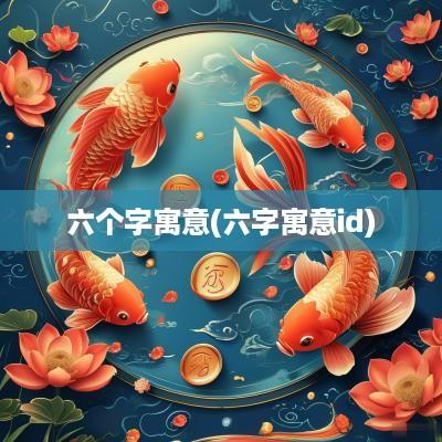 六个字寓意(六字寓意id)