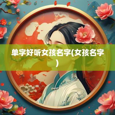 单字好听女孩名字(女孩名字)