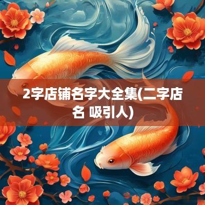 2字店铺名字大全集(二字店名 吸引人)