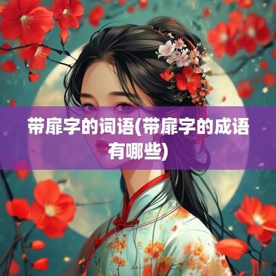 带扉字的词语(带扉字的成语有哪些)