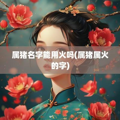 属猪名字能用火吗(属猪属火的字)