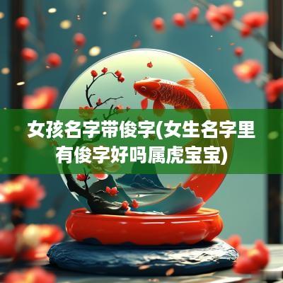 女孩名字带俊字(女生名字里有俊字好吗属虎宝宝)