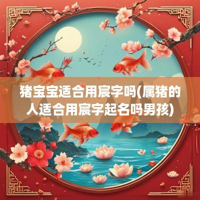猪宝宝适合用宸字吗(属猪的人适合用宸字起名吗男孩)