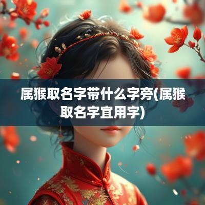 属猴取名字带什么字旁(属猴取名字宜用字)
