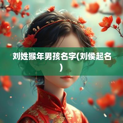 刘姓猴年男孩名字(刘侯起名)
