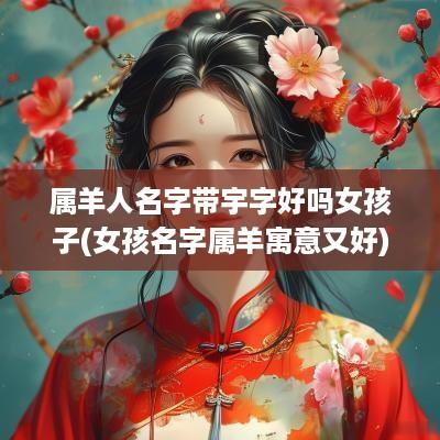 属羊人名字带宇字好吗女孩子(女孩名字属羊寓意又好)