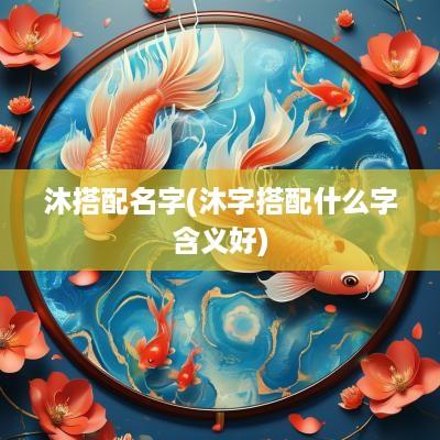 沐搭配名字(沐字搭配什么字含义好)
