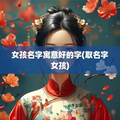 女孩名字寓意好的字(取名字女孩)