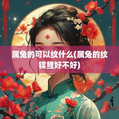 属兔的可以纹什么(属兔的纹锦鲤好不好)