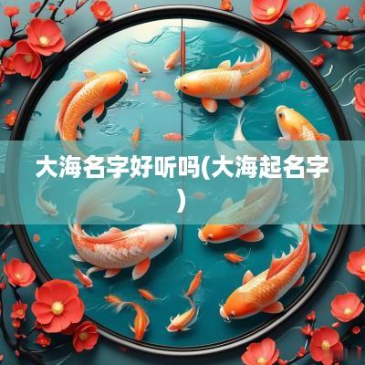 大海名字好听吗(大海起名字)