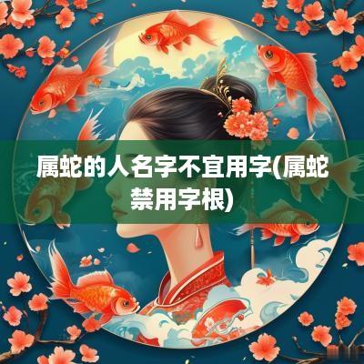 属蛇的人名字不宜用字(属蛇禁用字根)