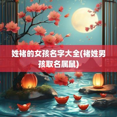 姓褚的女孩名字大全(褚姓男孩取名属鼠)