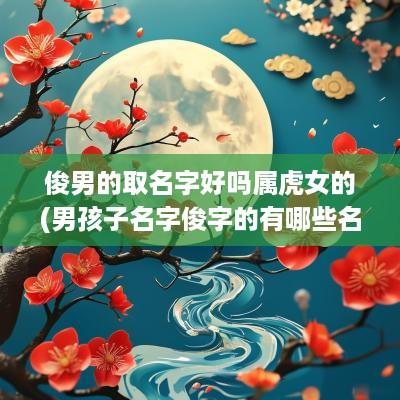 俊男的取名字好吗属虎女的(男孩子名字俊字的有哪些名字)