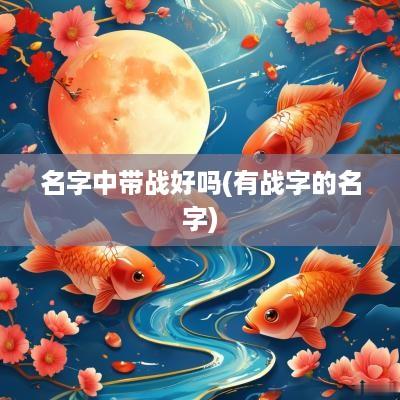 名字中带战好吗(有战字的名字)