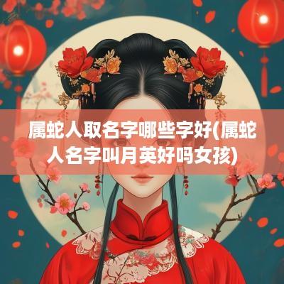 属蛇人取名字哪些字好(属蛇人名字叫月英好吗女孩)
