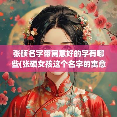 张硕名字带寓意好的字有哪些(张硕女孩这个名字的寓意)