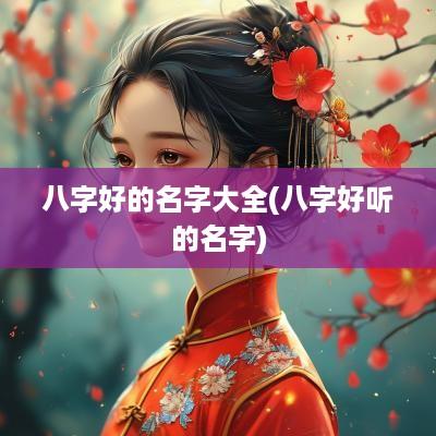 八字好的名字大全(八字好听的名字)