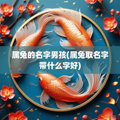 属兔的名字男孩(属兔取名字带什么字好)