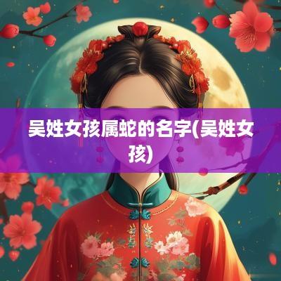 吴姓女孩属蛇的名字(吴姓女孩)