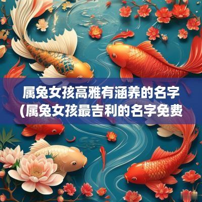 属兔女孩高雅有涵养的名字(属兔女孩最吉利的名字免费)