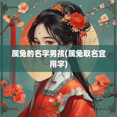属兔的名字男孩(属兔取名宜用字)