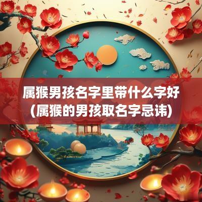 属猴男孩名字里带什么字好(属猴的男孩取名字忌讳)