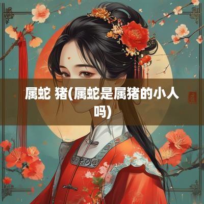 属蛇 猪(属蛇是属猪的小人吗)