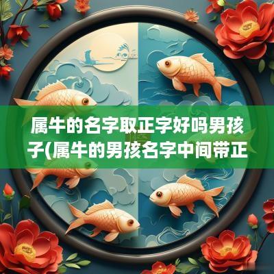 属牛的名字取正字好吗男孩子(属牛的男孩名字中间带正字的)