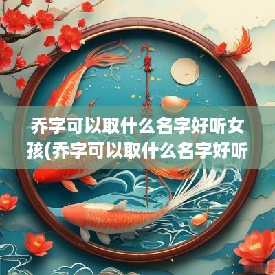 乔字可以取什么名字好听女孩(乔字可以取什么名字好听)