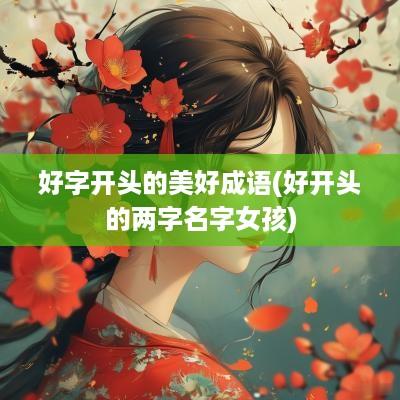 好字开头的美好成语(好开头的两字名字女孩)
