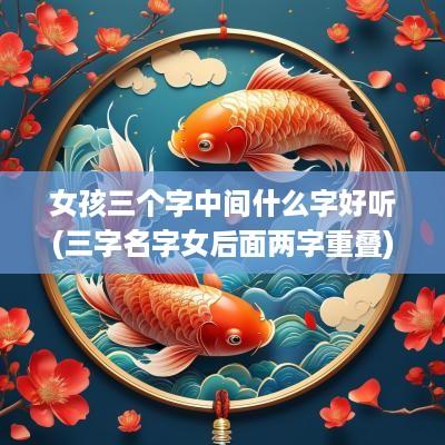 女孩三个字中间什么字好听(三字名字女后面两字重叠)