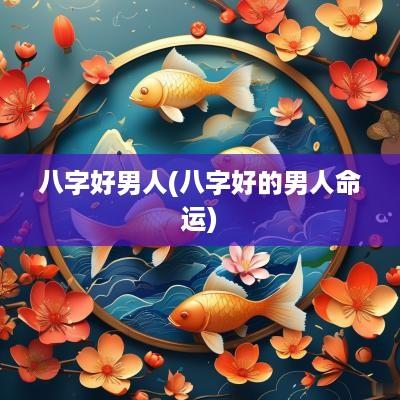 八字好男人(八字好的男人命运)