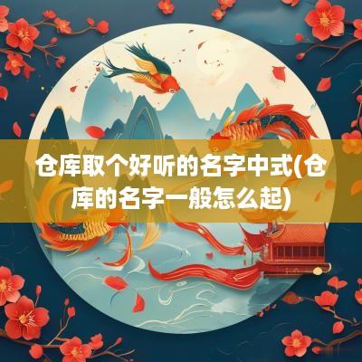 仓库取个好听的名字中式(仓库的名字一般怎么起)