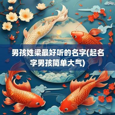 男孩姓梁最好听的名字(起名字男孩简单大气)