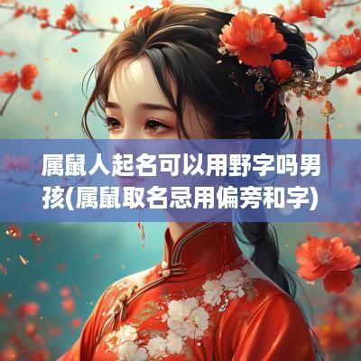属鼠人起名可以用野字吗男孩(属鼠取名忌用偏旁和字)