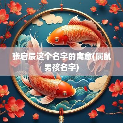 张启辰这个名字的寓意(属鼠男孩名字)