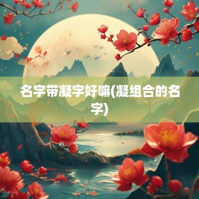 名字带凝字好嘛(凝组合的名字) 名字带凝字好嘛(凝组合的名字)