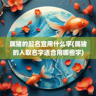 属猪的起名宜用什么字(属猪的人取名字适合用哪些字)