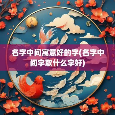 名字中间寓意好的字(名字中间字取什么字好)
