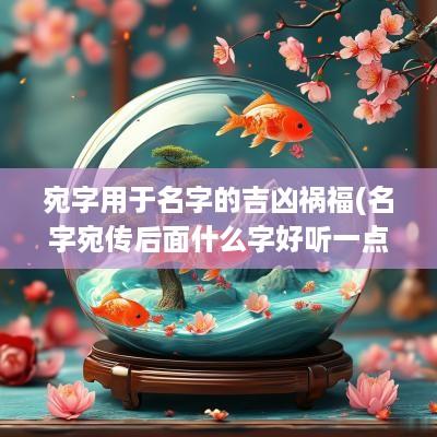 宛字用于名字的吉凶祸福(名字宛传后面什么字好听一点)